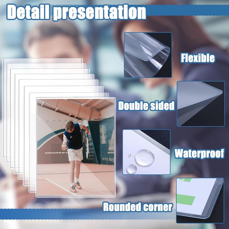 Ysglory 8Pcs 8" x 10" Photo Toploaders Clear Sheet Protectors Rigid Print Protectors Hard Plastic Paper Page Top Loaders Magazine Protector for Collectors Document Holder - Image 4
